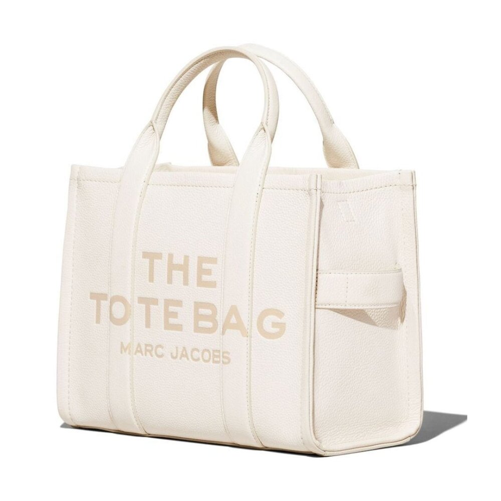 MARC JACOBS The Leather Medium Tote Bag – Cotton - Picture 4 of 10
